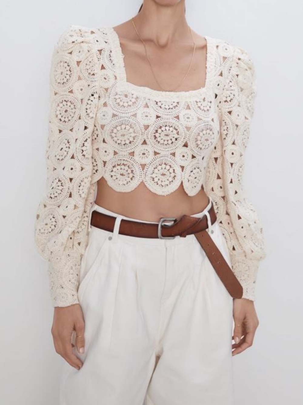 Zara Crocheted Top